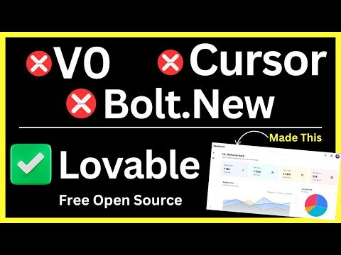 NEW Lovable.dev AI Coding Agent vs Bolt.new & Cursor?! π GPT Engineer Full Stack Apps Supabase